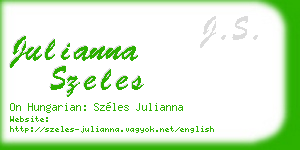 julianna szeles business card